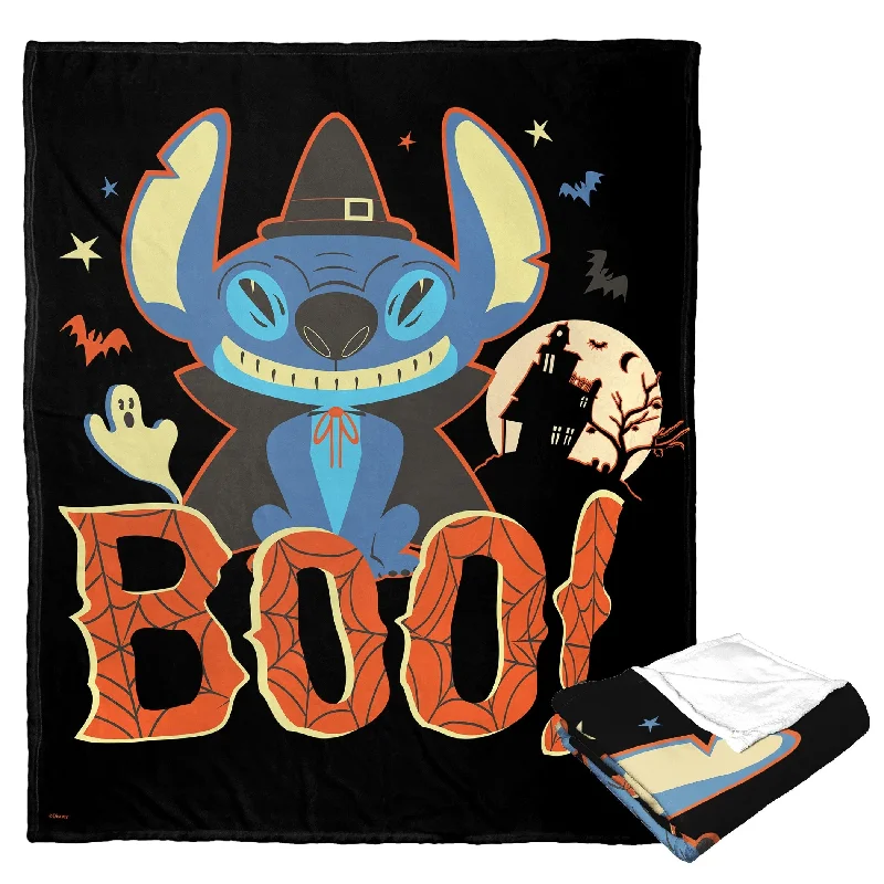 ultra-fuzzy plush throw blanket-Disney Lilo & Stitch Halloween Silk Touch Throw Blanket