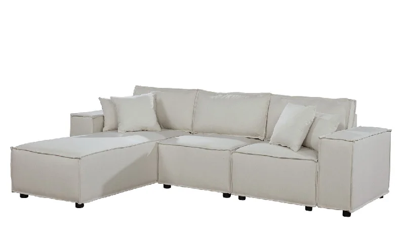 Sofa with storage drawers-Harvey - Sofa With Reversible Chaise