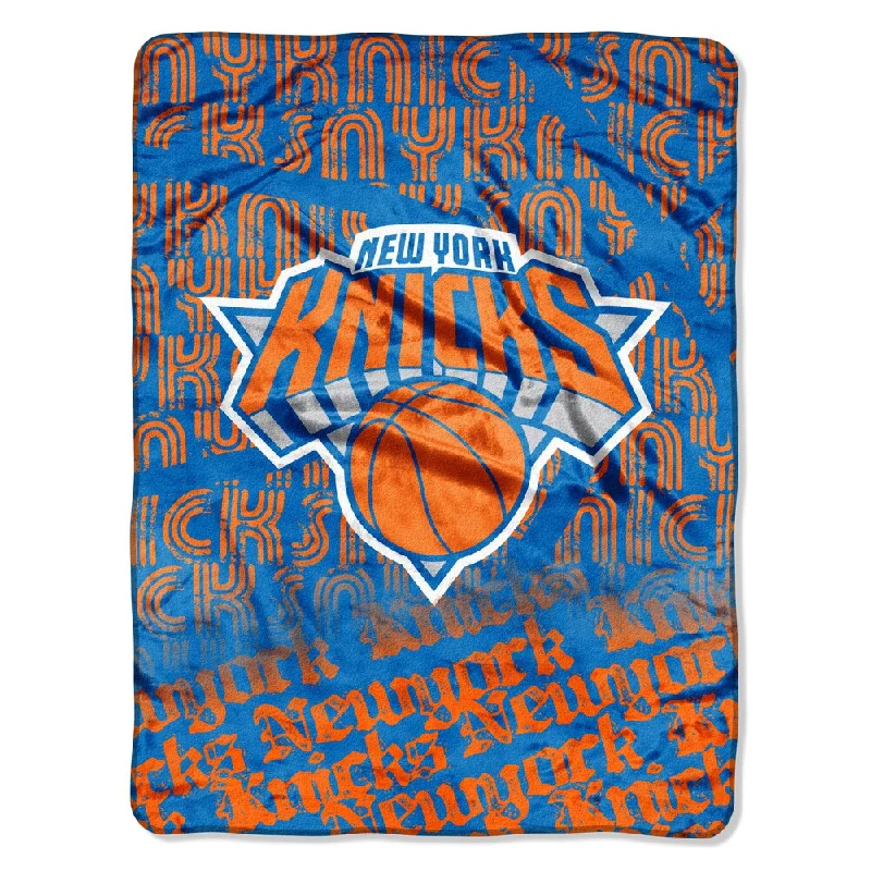 chunky yarn throw blanket-Knicks Redux Micro Throw Blanket