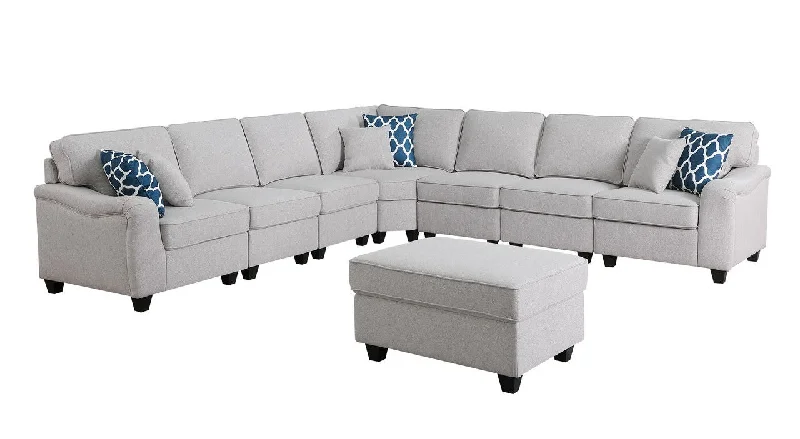 Sofa portable lightweight build-Leo - Modular Sectional Sofa