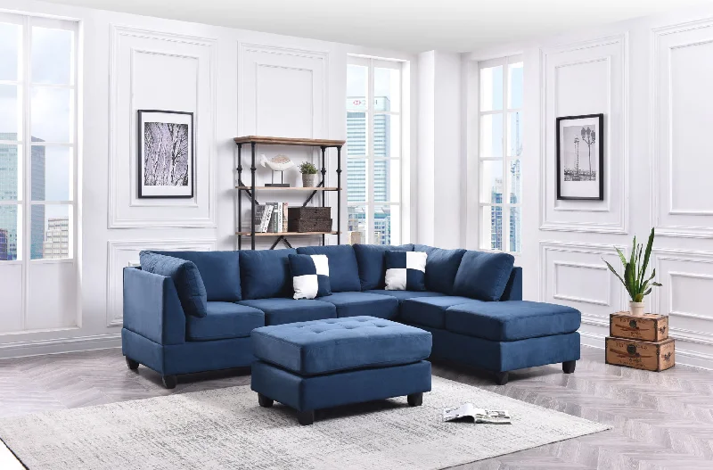 Sofa chic rustic vibe-Malone - Sectional (3 Boxes)