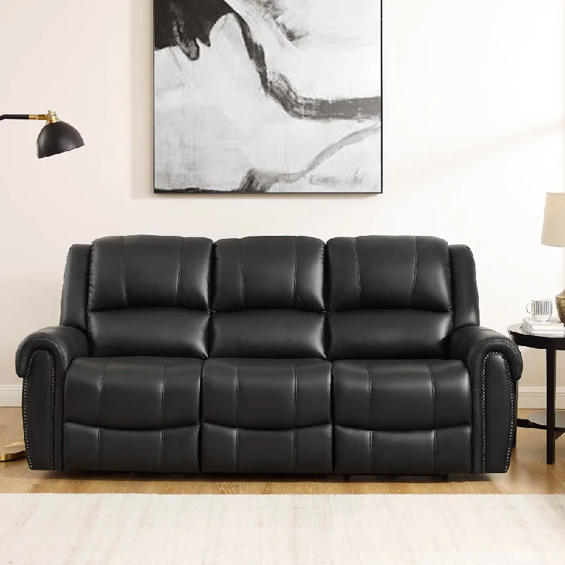 Sofa elegant boho charm-Marco - Power Zero Gravity Reclining Sofa - Black