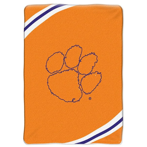 outdoor camping throw blanket-NCAA Clemson University Tigers Raschel Force Throw