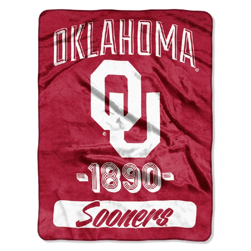 personalized name throw blanket-NCAA Oklahoma College Varsity Micro Throw Blanket