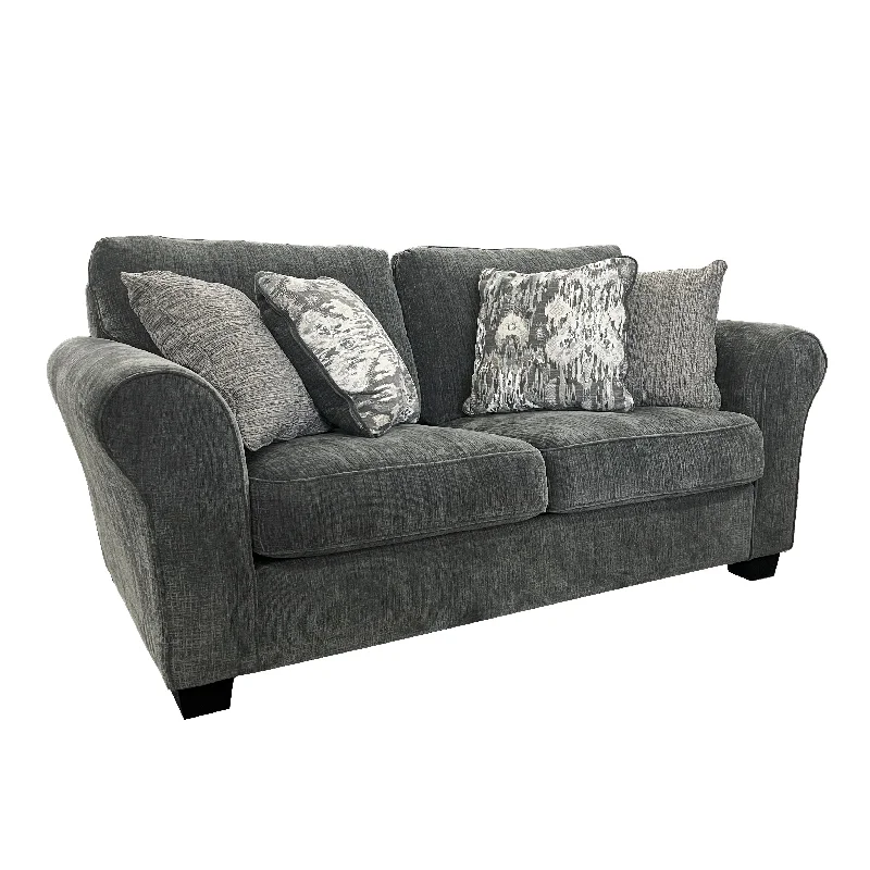 Sofa trendy clay hues-Romeo - Loveseat - Dark Gray