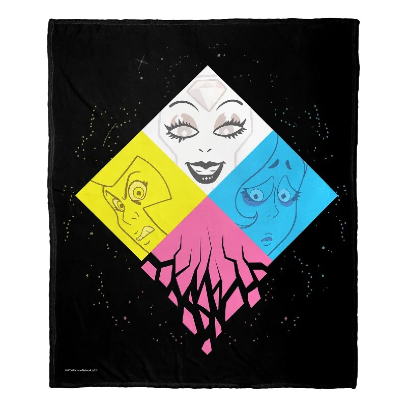 luxury cashmere throw blanket-Warner Brothers Steven Universe Diamond Death Silk Touch Throw Blanket